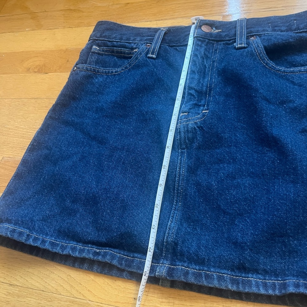 Madewell Rigid Denim Straight Mini Skirt 27 - Picture 6 of 11